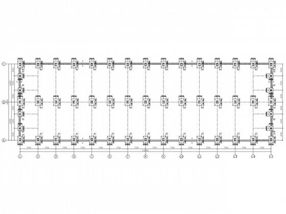 32米跨独立基础门式刚架带吊车结构CAD施工图纸 - 2