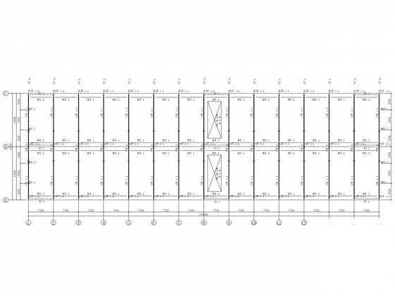 32米跨独立基础门式刚架带吊车结构CAD施工图纸 - 3