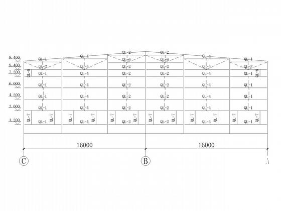 32米跨独立基础门式刚架带吊车结构CAD施工图纸 - 5