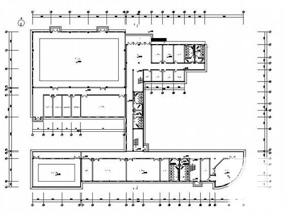 青少年活动中心3层艺体楼建筑方案设计CAD图纸 - 3