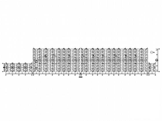 21米跨独立基础门式钢架结构厂房结构CAD施工图纸（带吊车）(平面布置图) - 2