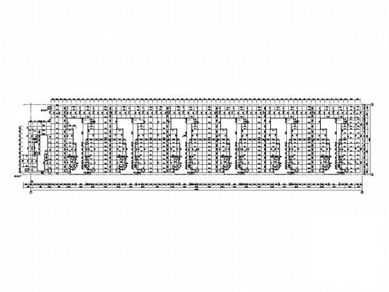 21米跨独立基础门式钢架结构厂房结构CAD施工图纸（带吊车）(平面布置图) - 3