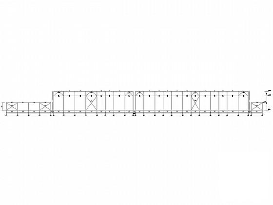 21米跨独立基础门式钢架结构厂房结构CAD施工图纸（带吊车）(平面布置图) - 4