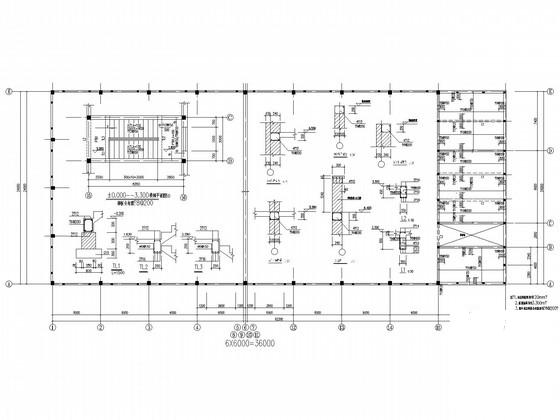 24米跨混凝土柱门式刚架厂房结构CAD施工图纸(基础平面图) - 4