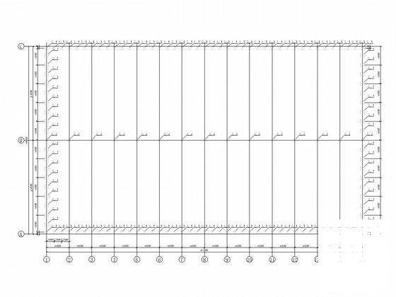 50米跨门式刚架结构厂房结构CAD施工图纸 - 3