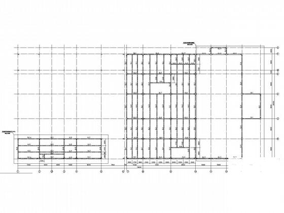 局部2层36米跨门式刚架厂房结构CAD施工图纸 - 3