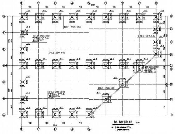 单层钢结构厂房结构CAD施工图纸（建筑CAD施工图纸） - 1