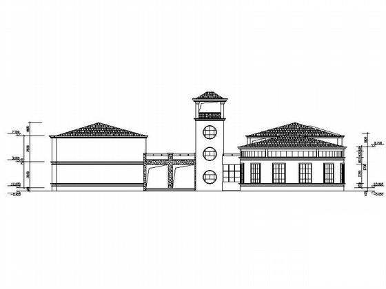 2层简欧式八班幼儿园建筑方案设计图纸(平面图) - 2