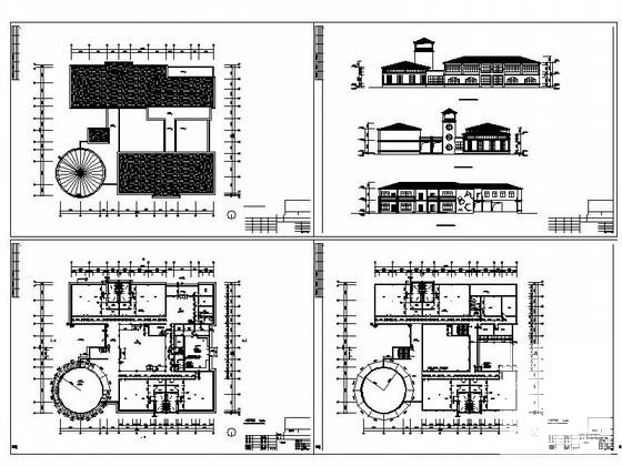 2层简欧式八班幼儿园建筑方案设计图纸(平面图) - 4