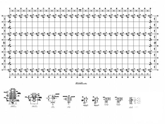 单层门式钢架厂房结构CAD施工图纸(建筑) - 3