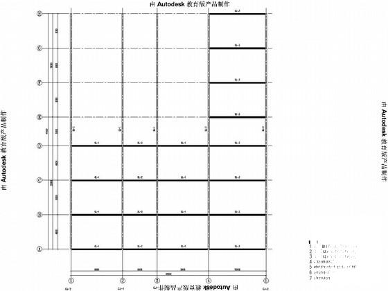 两层钢结构大众4S店结构CAD施工图纸（建施）(平面布置图) - 1