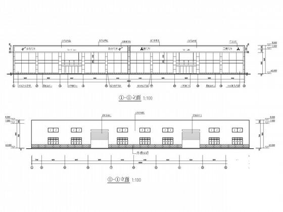 汽车4S店及二期综合楼钢结构CAD施工图纸(建施)(平面布置图) - 1
