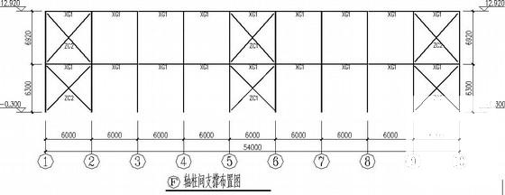 60米跨门式刚架厂房结构CAD施工图纸(带雨篷)(平面布置图) - 3