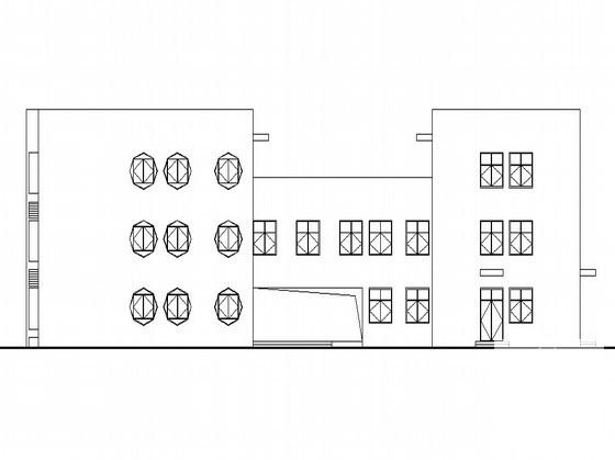 城市中心区3层幼儿园建筑施工CAD图纸 - 1