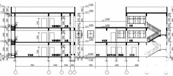 城市中心区3层幼儿园建筑施工CAD图纸 - 4