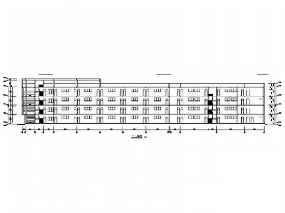星光学校4层教学楼建筑初步图纸(屋顶构架平面图) - 2