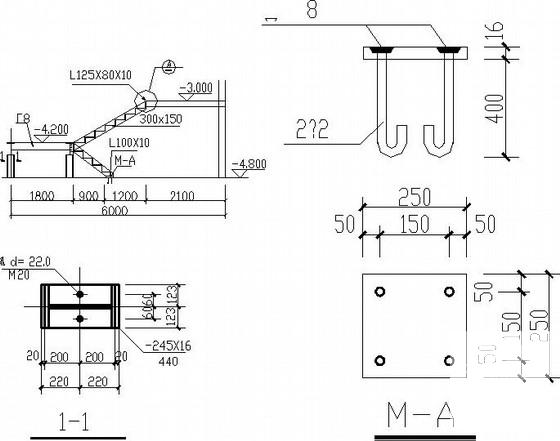 框架门式刚架汽车展场结构CAD施工图纸（7度抗震）(地下室顶板) - 3