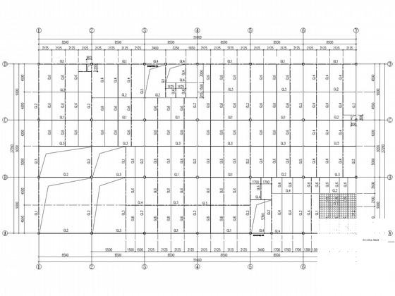 钢框架厂房改扩建工程结构CAD施工图纸（独立基础）(平面布置图) - 3