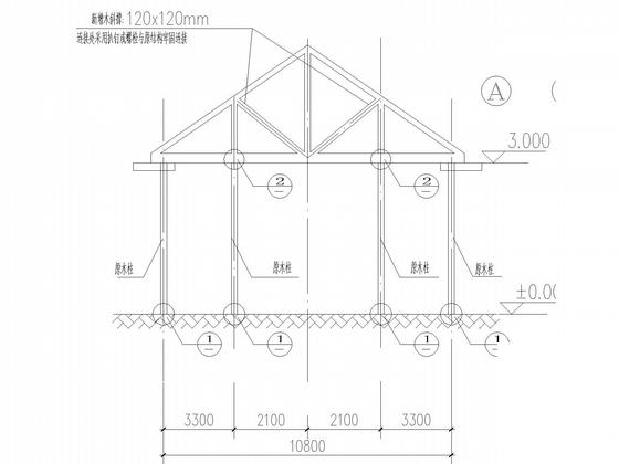 灾后恢复重建多样性保护设施结构CAD施工图纸(抗震设防类别) - 4