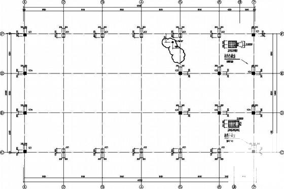 两层框架结构中学室内温水游泳馆结构CAD施工图纸(型钢混凝土梁) - 1