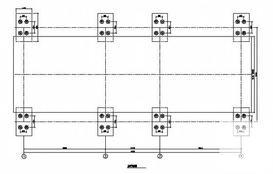 高速收费站钢结构广告牌结构CAD施工图纸（知名院） - 1