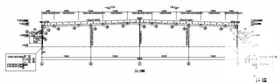 带夹层24米跨钢结构大型仓库结构CAD施工图纸 - 3