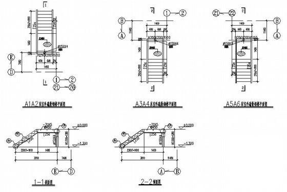带夹层24米跨钢结构大型仓库结构CAD施工图纸 - 4
