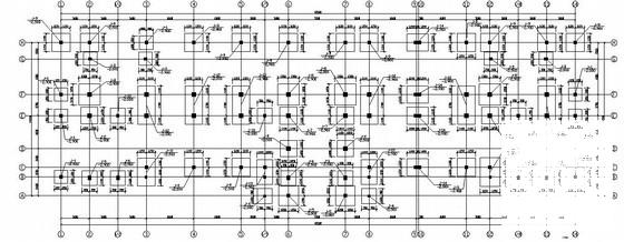 4层框架结构小学教学楼结构CAD施工图纸（独立基础）(平面布置图) - 3