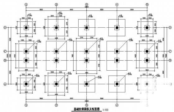 4层框架结构公寓结构CAD施工图纸（独立基础） - 3