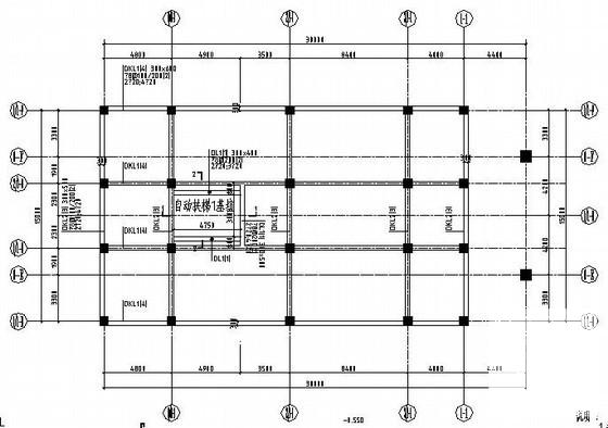 框架结构主体网架屋盖车站主站房结构CAD施工图纸 - 2