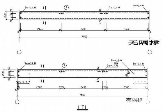 单层门式刚架轻钢结构厂房结构CAD施工图纸（天然地基）(平面布置图) - 4