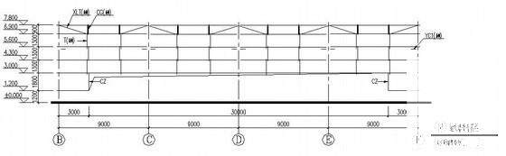 单层钢结构厂房结构CAD施工图纸（独立基础）(平面布置图) - 3