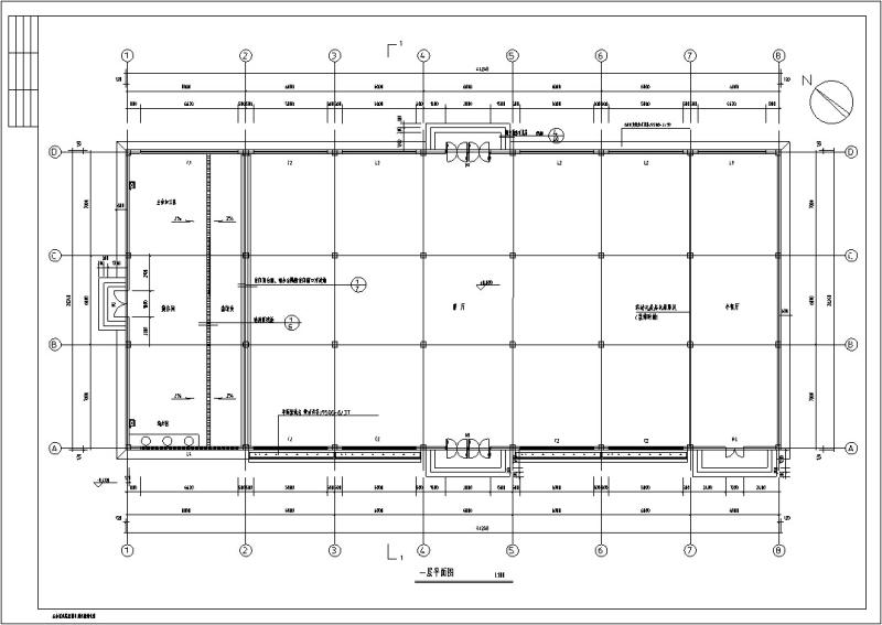 3套现代独栋餐厅建筑设计方案CAD施工图纸(钢筋混凝土结构) - 5