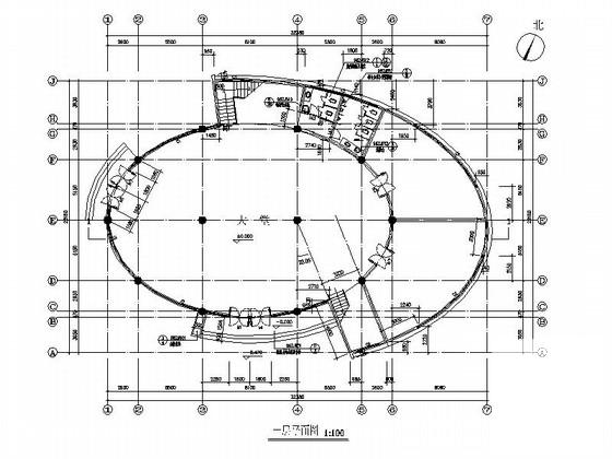 3层圆筒状高级会所建筑方案设计CAD图纸 - 3