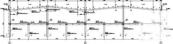 两连跨双层门式刚架厂房结构CAD施工图纸 - 2