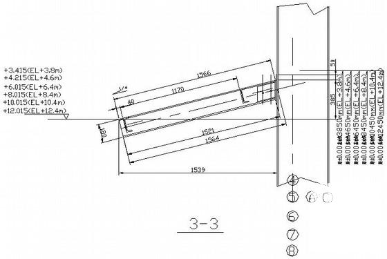 门式刚架库房结构CAD施工图纸(带吊车梁) - 3