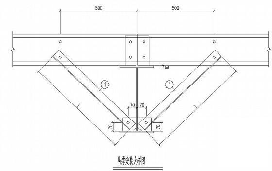 带吊车钢结构车间结构CAD施工图纸（门式刚架）(平面布置图) - 4