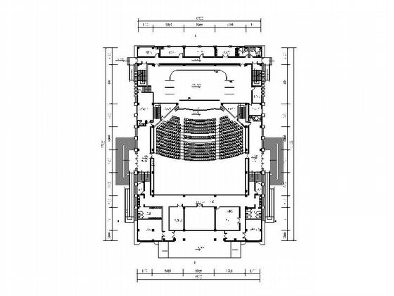 3层小型现代影剧院建筑设计方案设计CAD图纸 - 3