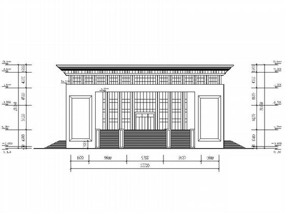 3层小型现代影剧院建筑设计方案设计CAD图纸 - 5