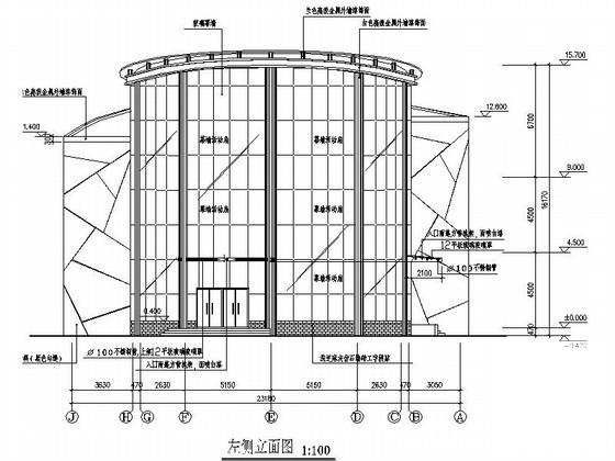 居住区2层会所建筑扩初图纸(节点详图) - 4