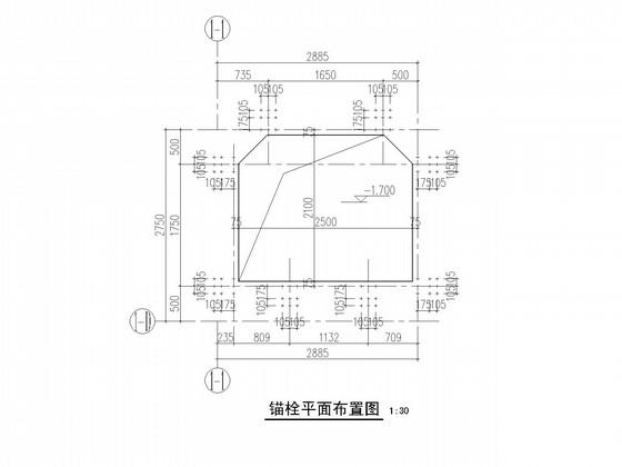 卫生服务中心电梯钢框架结构CAD施工图纸（独立基础） - 2