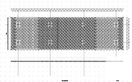 网架结构收费站结构CAD施工图纸（6度抗震） - 1