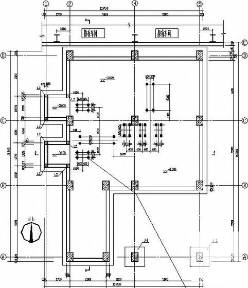 饲料公司清理、仓储设备结构CAD施工图纸(平面布置图) - 1