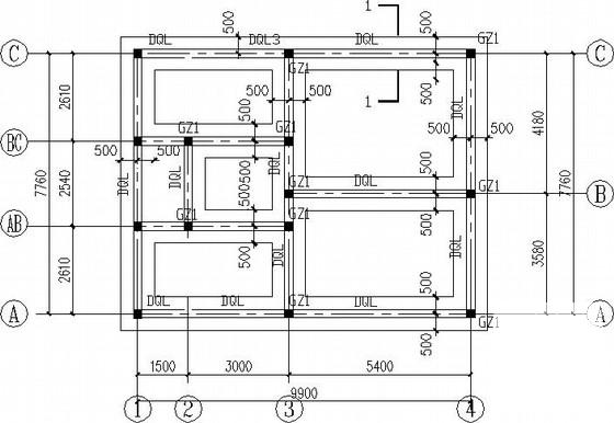 条形基础闹市区公厕砌体结构CAD施工图纸 - 2