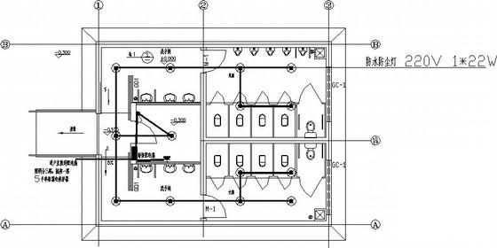 条形基础闹市区公厕砌体结构CAD施工图纸 - 3