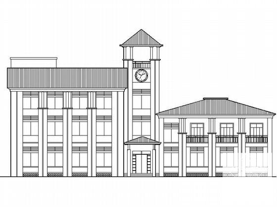 3层简欧式会所建筑方案设计图纸(平面图) - 1