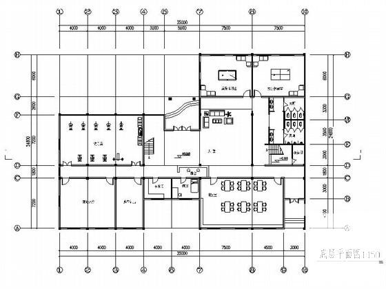 3层简欧式会所建筑方案设计图纸(平面图) - 3