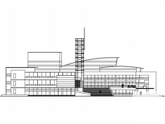 戏剧影视娱乐中心建筑方案设计CAD图纸 - 1