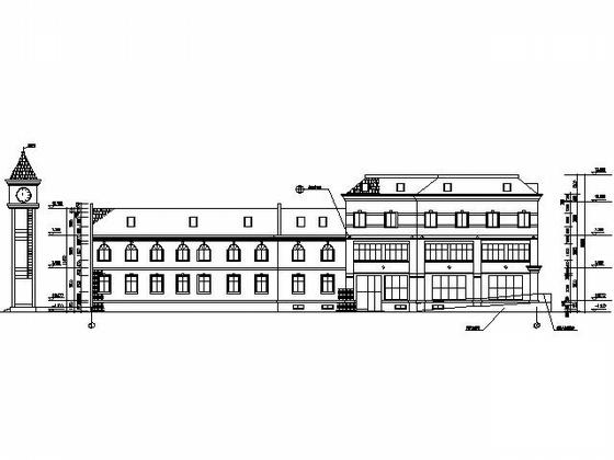 居住区3层欧式会所建筑扩初图纸 - 4