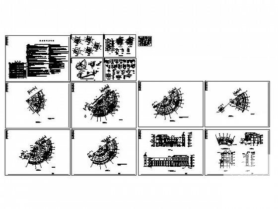 居住区3层欧式会所建筑扩初图纸 - 5